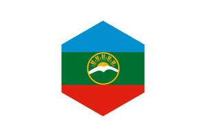 卡拉恰伊切尔克斯旗帜六边形