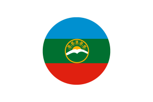 卡拉恰伊切尔克斯旗帜矢量免费下载