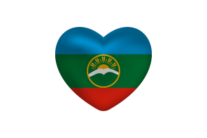 卡拉恰伊 切尔克斯 旗帜心形