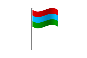 挥舞着卡累利阿共和旗帜帜