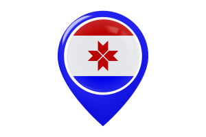 莫尔多维亚旗帜地图图钉图标