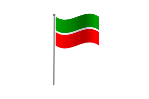 挥舞着鞑靼斯坦的旗帜