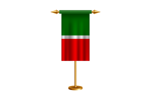 鞑靼斯坦礼仪旗帜矢量免费