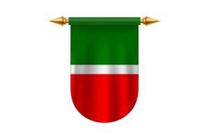 鞑靼斯坦旗帜标志矢量图像