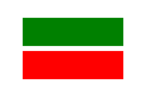 鞑靼斯坦旗帜矢量插图