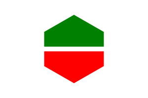 鞑靼斯坦旗帜六边形