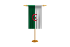 阿尔及利亚礼仪旗帜矢量免费
