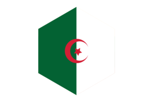 阿尔及利亚国旗六边形