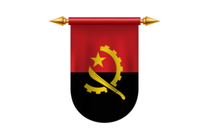 安哥拉国旗矢量图像