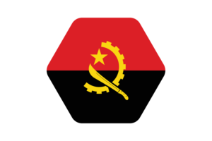 安哥拉国旗矢量插图