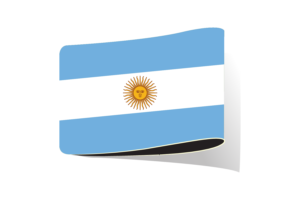 阿根廷国旗插图剪贴画