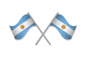 阿根廷国旗标志矢量免费