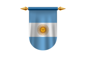 阿根廷国旗国徽矢量图像