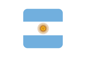 阿根廷国旗方形圆形