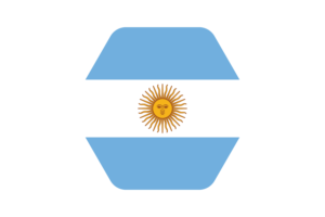 阿根廷国旗矢量插图