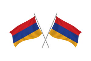 亚美尼亚挥舞友谊旗帜