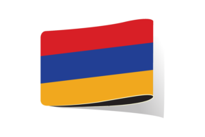 亚美尼亚国旗插图剪贴画