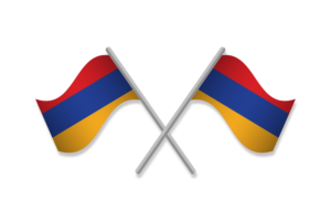 亚美尼亚国旗徽章矢量免费