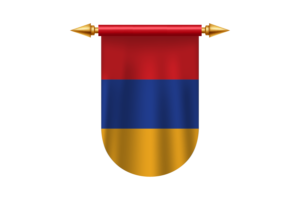 亚美尼亚国旗标志矢量图像
