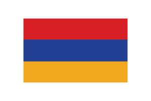 亚美尼亚国旗三角形矢量插图