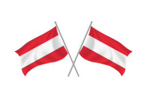 奥地利挥舞友谊旗帜
