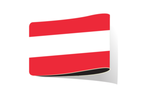 奥地利国旗插图剪贴画