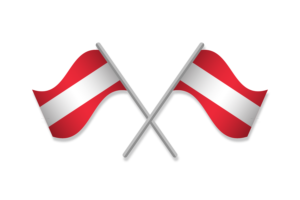 奥地利国旗标志矢量免费