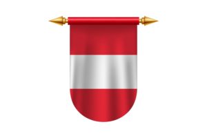 奥地利国旗标志矢量图像