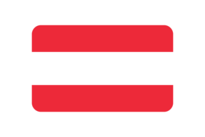 奥地利国旗三角形圆形
