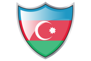 盾牌与阿塞拜疆国旗