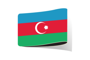 阿塞拜疆国旗插图剪贴画