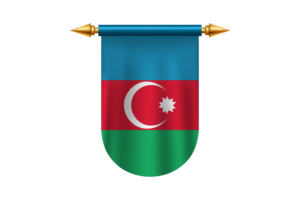 阿塞拜疆国旗标志矢量图像