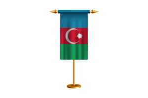 阿塞拜疆礼仪旗帜矢量免费