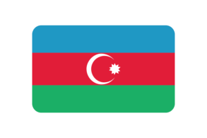 阿塞拜疆国旗三角形圆形