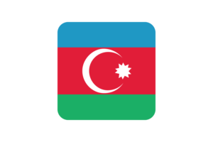 阿塞拜疆国旗方形圆形
