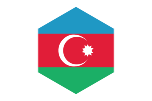 阿塞拜疆国旗六边形