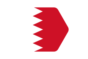 巴林国旗矢量插图