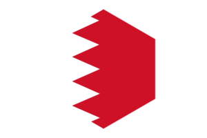 巴林国旗六边形