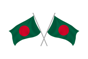 孟加拉国挥舞友谊旗帜