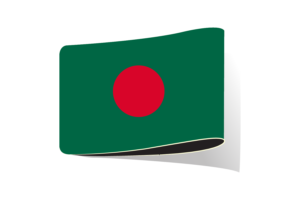 孟加拉国国旗插图剪贴画