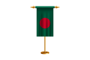 孟加拉国礼仪旗帜矢量免费