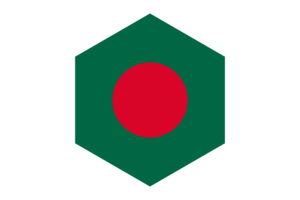 孟加拉国国旗六边形