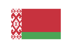 白俄罗斯国旗三角形矢量插图