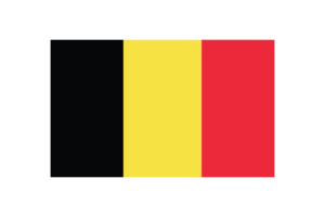 比利时国旗三角形矢量插图