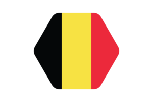 比利时国旗矢量插图