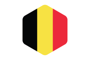 比利时国旗圆形六边形