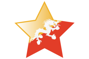 不丹国旗星图标