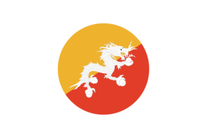 不丹国旗矢量免费下载