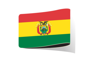 玻利维亚国旗插图剪贴画