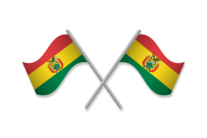 玻利维亚国旗徽章矢量免费